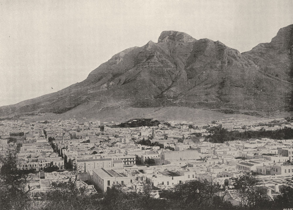 SOUTH AFRICA. The Devil's Peak, Cape Town 1899 old antique print picture